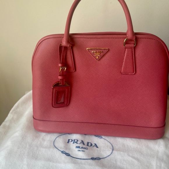 Prada TAMARIS  Saffiano Lux BN2558 Leather Tote - Picture 16 of 16
